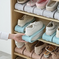 Adjustable Shoes Stacker Shoe Slots Organizer Shoe Slots Space Saver Double Deck Shoe Rack Holder For Closet Organization