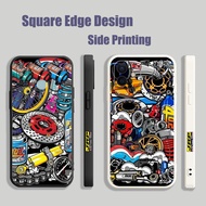 Casing For Realme C2 C3 8 8i 7i C35 C30 Pro JDM JRP Motorcycle Drawing Cartoon Graffiti Aesthetic PT