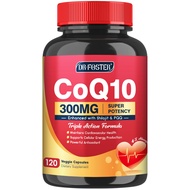 CoQ10 300mg with PQQ & Shilajit - Powerful Antioxidant for Heart & Brain Health and Energy Productio