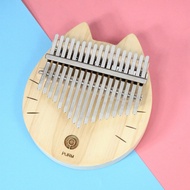 Discount kalimba17-Tone Spruce Thumb Piano Beginner Finger Piano Cute Cat Kalimba Piano PURM