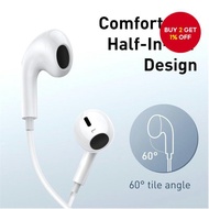New H17 Wired Earphones Encok Lateral In-Ear Earbuds with Microphone for 3.5mm Port Devices, HiFi No