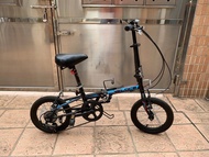 二手單車 14寸 黑色Veloce中童摺疊單車