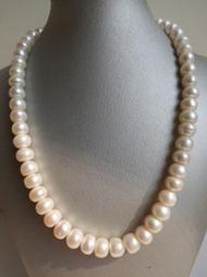 [ 廣緣-珍珠 ] 10mm  南洋天然白珍珠項鍊   **可議價**