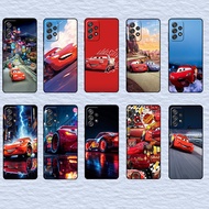 Fashion print for Samsung Note 8 9 10 20 Ultra Lite Plus A03 Core Lightning McQueen Soft black TPU p