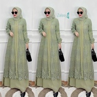HAYYA DRESS NEW BRUKAT/ MUSLIM GAMIS/ HAYYA BRUKAT DRESS LUXURY PARTY GAMIS DRESS CRINKLE BRUKAT DRE