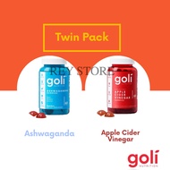 Goli KSM 66 Ashwagandha 60s &amp; Apple Cider Vinegar 60s (Twin Pack)