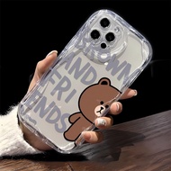 SOFTCASE SILICON CASING MELTING CLEAR SHOCKPROOF BEAR FOR OPPO A98 A1K A3S A5S A12 A15 A16 A16K A16E