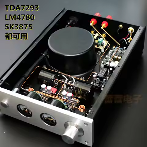 Latest new model TDA7293 lm4780 sk3875 pure manual scaffolding power amplifier with double VU meter