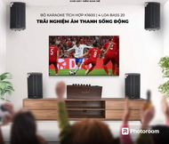 Ampli K1500 Kèm 2 Miro UHF SP 3 trong 1Bluetooth 5.0 AUX USB Bộ Xử Lý DSP Echo Delay Rever