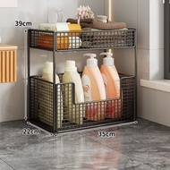 衛生間置物架 浴室廁所洗手間 落地多層洗衣機邊洗衣液收納架（快遞送貨上門）