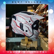 Gille helmet squadron ym926 WHITE RED