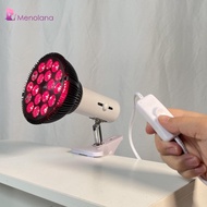Menolana Red Lamp, 660nm Red and 850nm, 141MW/cm2, E26 E27 Sockets, Aluminum for Pain Muscle with Ho
