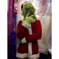 Santa Grinch Cosplay Costume How The Grinch Stole Christmas Suit Halloween Set