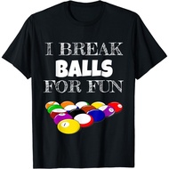 Billiards 8 Ball Pool Player Novelty Humor  T-Shirt