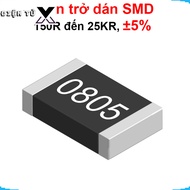 [COMBO PRICE] (500 pieces) 0805 paste resistor - value 150R to 25KR, ±5%