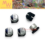 Capacitor SMD 47uf/16V 47uf/35V (Pack Of 10) Canned