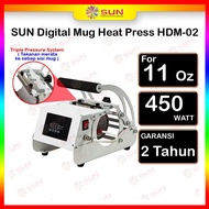 Mesin Press Sablon Mug / Gelas / Asbak / Tumbler Aluminium - Premium Digital Mug Heat Press HDM-02/H