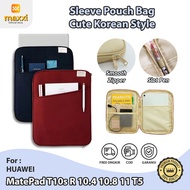 Huawei MatePad T10s R 10.4 10.8 11 T5 Tablet Sleeve Pouch Handbag Kesing Tas Sarung Cover Casing Kor