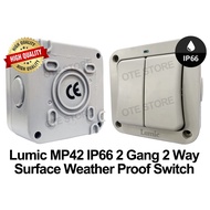 LUMIC MP42 WEATHERPROOF IP66 2G 2W SWITCH