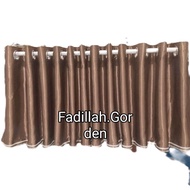Blackout fringe curtains for above the door, 6 waves, 9 waves, 12 waves