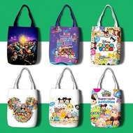 tsum tsum 環保袋 單肩包 收納袋 雜物袋 旅行袋 實用袋 三眼仔 小熊維尼 勞蘇 米奇老鼠 米妮 eeyore 跳跳虎 大眼仔 公主 小飛象 dumbo 大鼻鋼牙 chip and dale