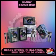 A66 TWS RGB Wireless Bluetooth Dual Microphone Karaoke Family KTV Portable 3D Stereo Speaker