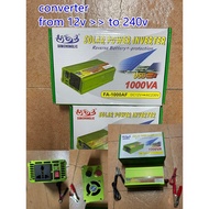 TRANSFORMER FROM DC12V TO AC240V Bateri power supply 12v convert to home plug standard 240v SOLAR PO