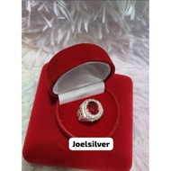 Cincin batu silver s925 perak lelaki