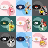 For Baseus Bowie MA10 Pro Case Cartoon Sanrio Cute Bear Keychain Pendant Silicone Soft Case One-piec