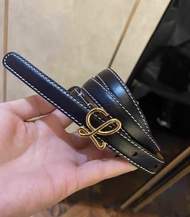 Dior CD 金扣黑色皮帶 Loewe皮帶 Belt 腰帶