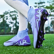 Men Soccer Shoes Kids Boys Futsal Training Football Shoes Outdoor Non-slip Grass Cleats Match Profes