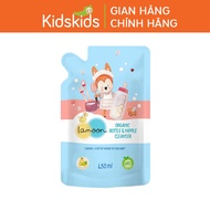 Nước rửa bình sữa Organic cho bé Lamoon - Túi 450ml