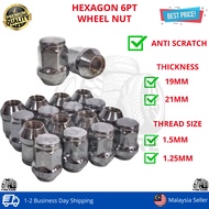 HEXAGON SPORT RIM WHEEL NUT ANTI SCRATCH (19MM @ 2MM) (M12 X M1325