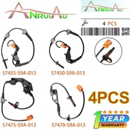 4pcs ABS Wheel Speed Sensor 57455-S9A-013 57450-S9A-013 57475-S9A-013 57470-S9A-013 Compatible with 