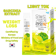 [Light Tok] Garcinia Cambogia Sparkling Diet Drink Powder, Slimming Weight Loss Fat Burner (Lemon-yu