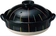30-14314/2-978138 Earthenware Pot, Black, No. 9, Deep Pot, 11.0 inches (28 cm), 1.1 gal (3.4 L), Dir