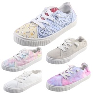 European American Women's Shoes Spring Summer Light Lazy Shoes Thick-Soled Platform Canvas Shoes Wom