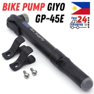Bike Mini Hand Pump GIYO GP-45E Air Pump Portable Gauge 80-120psi Reversible Universal FV/AV