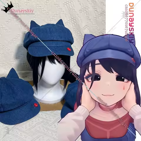 Anime Horror Game MiSide Crazy Mita Cosplay Costumes Cute Cat Ear Sweet Octagonal Hat Role-playing B