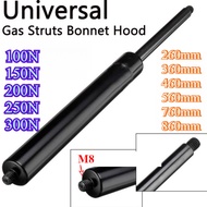 1PC 100N 150N 200N 250N 300N 260-860mm Adjustable M8 Gas Spring Strut Hood Tailgate Bed Trunk Window