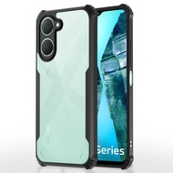 Bumper Shockproof Clear Casing Cover Case For Vivo Y18 4G / Y28S 5G (TPU + PC)