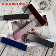 Ladies Lighter Creative Unique Slim Long Strip Pull Down Charging USB Charging Advertising Cigarette