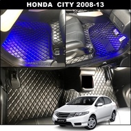 ยางปูพื้นรถยนต์ HONDA CITY (2008-13) , CITY ZX ลายDIAMOND ยางปูพื้นรถยนต์EVA เต็มคันในห้องโดยสาร