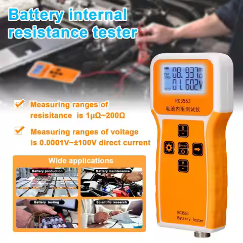 RC3563 200Ω 100V handheld portable battery internal resistance and voltage Tester, high-precision ba