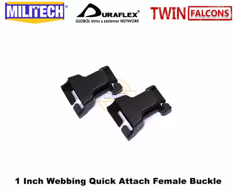 MILITECH TW 1 Pair 2 pieces of UTX-Duraflex Mojave Quick Attach Female Buckle For Tactical Vest 25mm