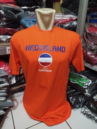 T-SHIRT KAOS DISTRO EURO 2021 BENDERA BELANDA NETHERLAND NEDERLAND