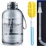 3 Liter Water Bottles with Times to Drink Motivation Straw Sports Jug with Handle Leak Proof BPA Fre