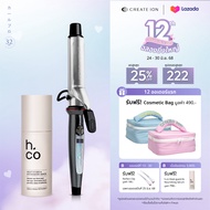 [เซตสุดคุ้ม] CREATE ION เครื่องม้วนผม Curl Pro 32mm และ H.CO เซรั่มบำรุงพร้อมปกป้องผมจากความร้อน Hea