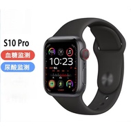 S10 PRO Smart Watch for Health Monitoring | No Needle Blood Sugar Test | BP/Heart Rate Monitor | Blu