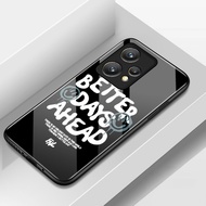 Case For Realme 9 4G 9 5G 9 Pro Plus English Label Glass Phone Anti-Fall Full Shot